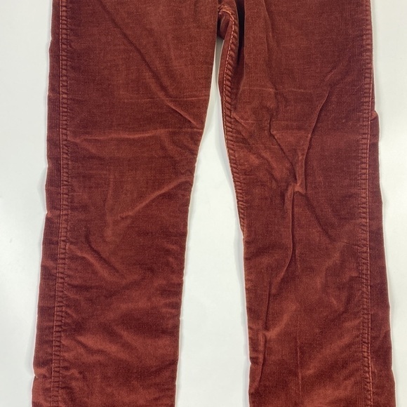 Vintage Oshkosh B'Gosh Corduroy Pants Talon 32x32 Rust Red Rare 70s - Picture 3 of 14